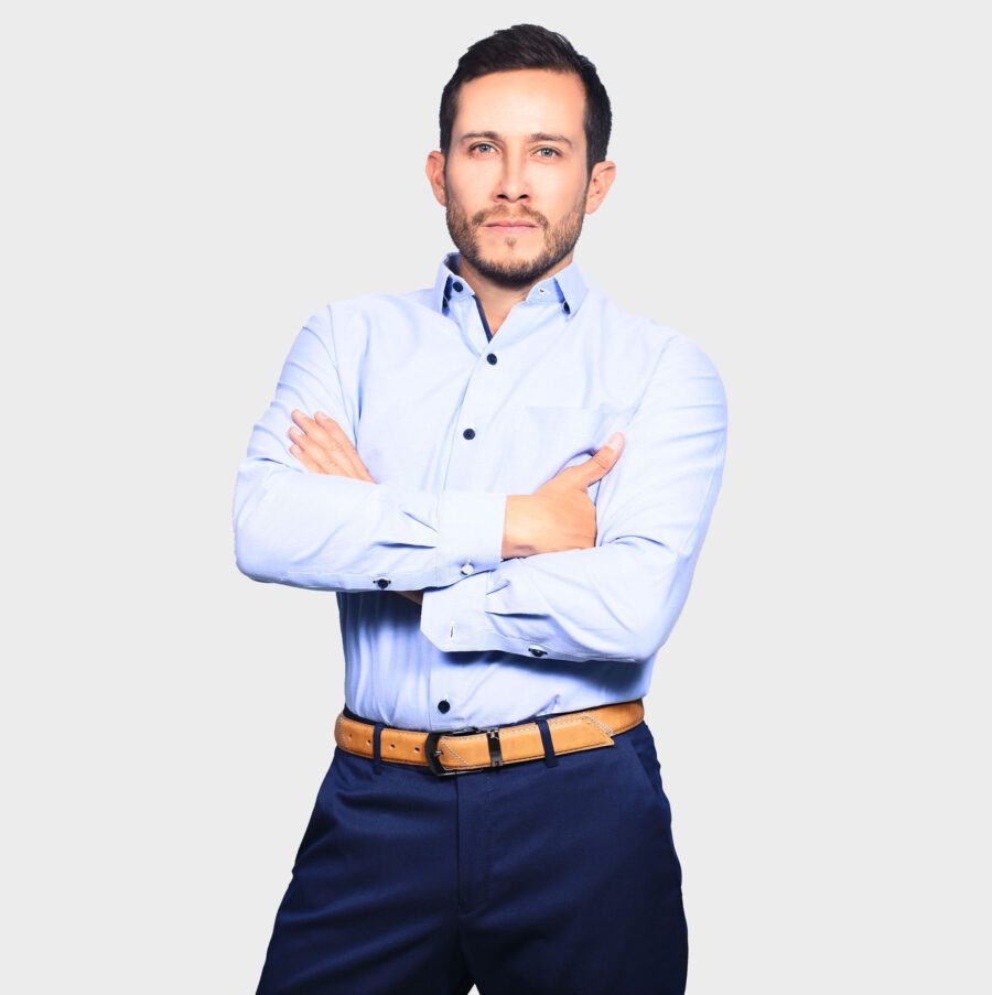 Camisa Manga Larga Slim para Hombre