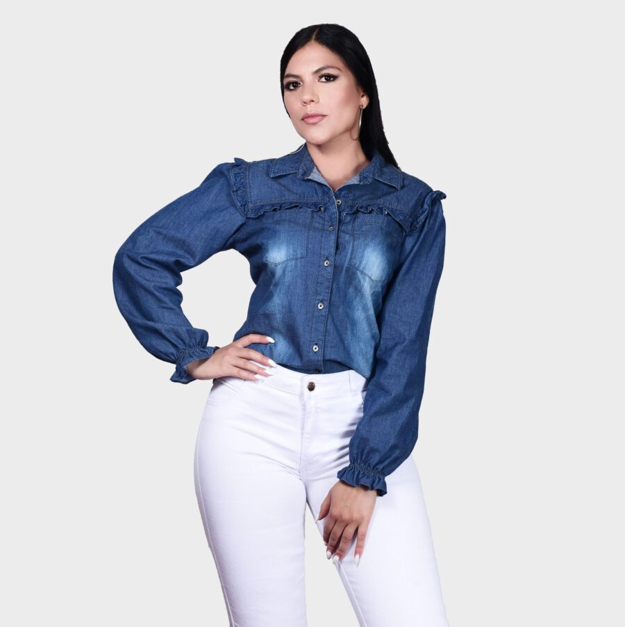 Blusa Jean Azul - Imagen 2