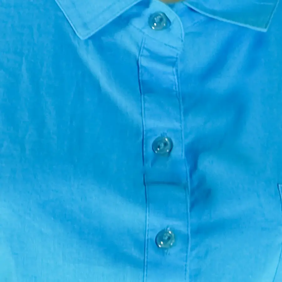 Camisa Azul Manga Corta Azul - Imagen 2